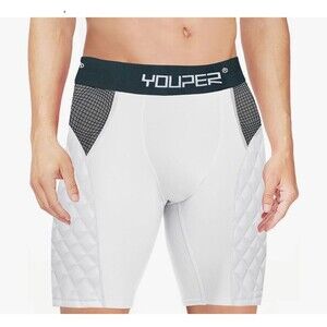Youper Youth Elite Compression Padded Sliding Shorts w/Cup Pocket Baseball Y-S